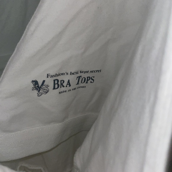 In Style for Summer Bright Colgate White! VS “bra top” all white tulip hem - Picture 4 of 4